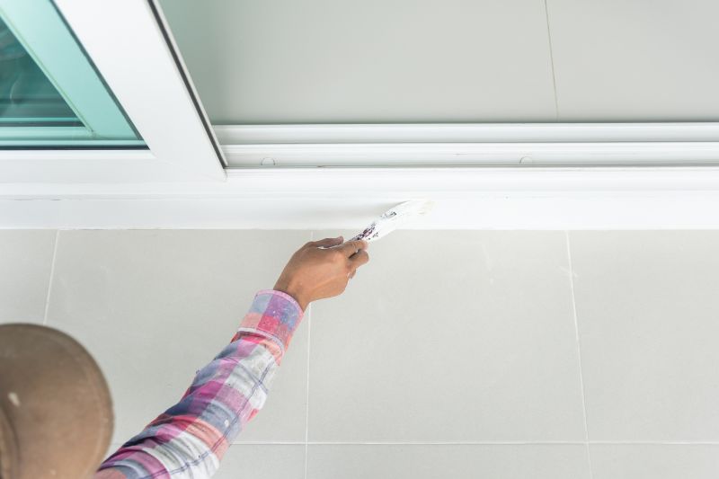 Freshly Painted Door Trim